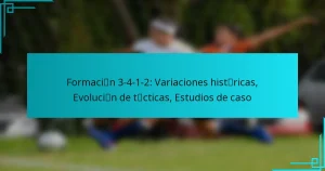 Formación 3-4-1-2: Variaciones históricas, Evolución de tácticas, Estudios de caso