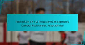 Formación 3-4-1-2: Transiciones de Jugadores, Cambios Posicionales, Adaptabilidad