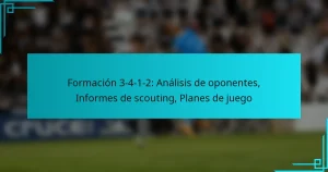 Formación 3-4-1-2: Análisis de oponentes, Informes de scouting, Planes de juego